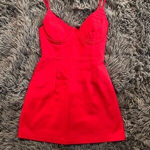 Princess Polly Red Corset Mini Dress